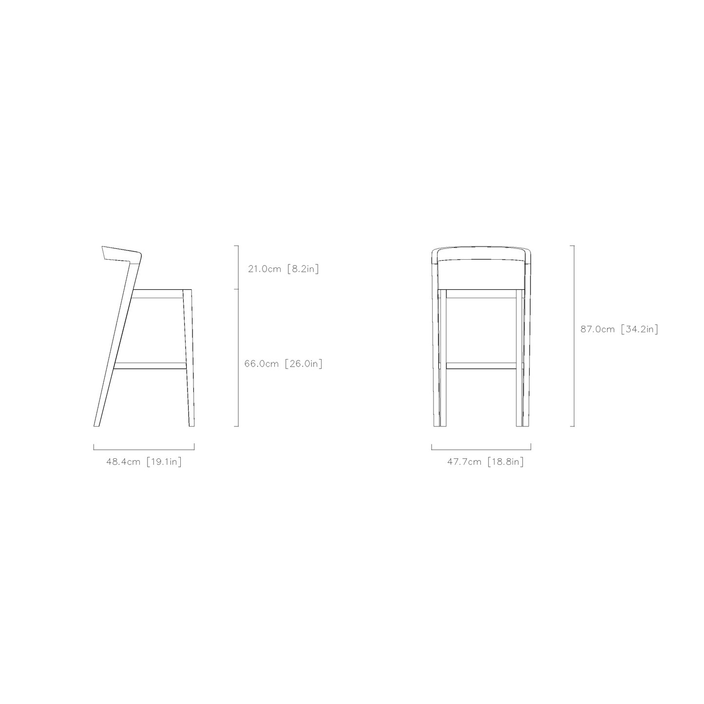 Ergo Curve Bar Chair
