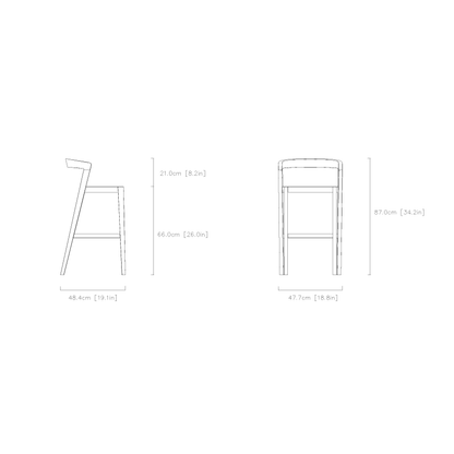 Ergo Curve Bar Chair