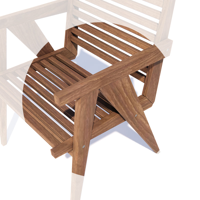 Wide-Seat Dining & Lounge Chair