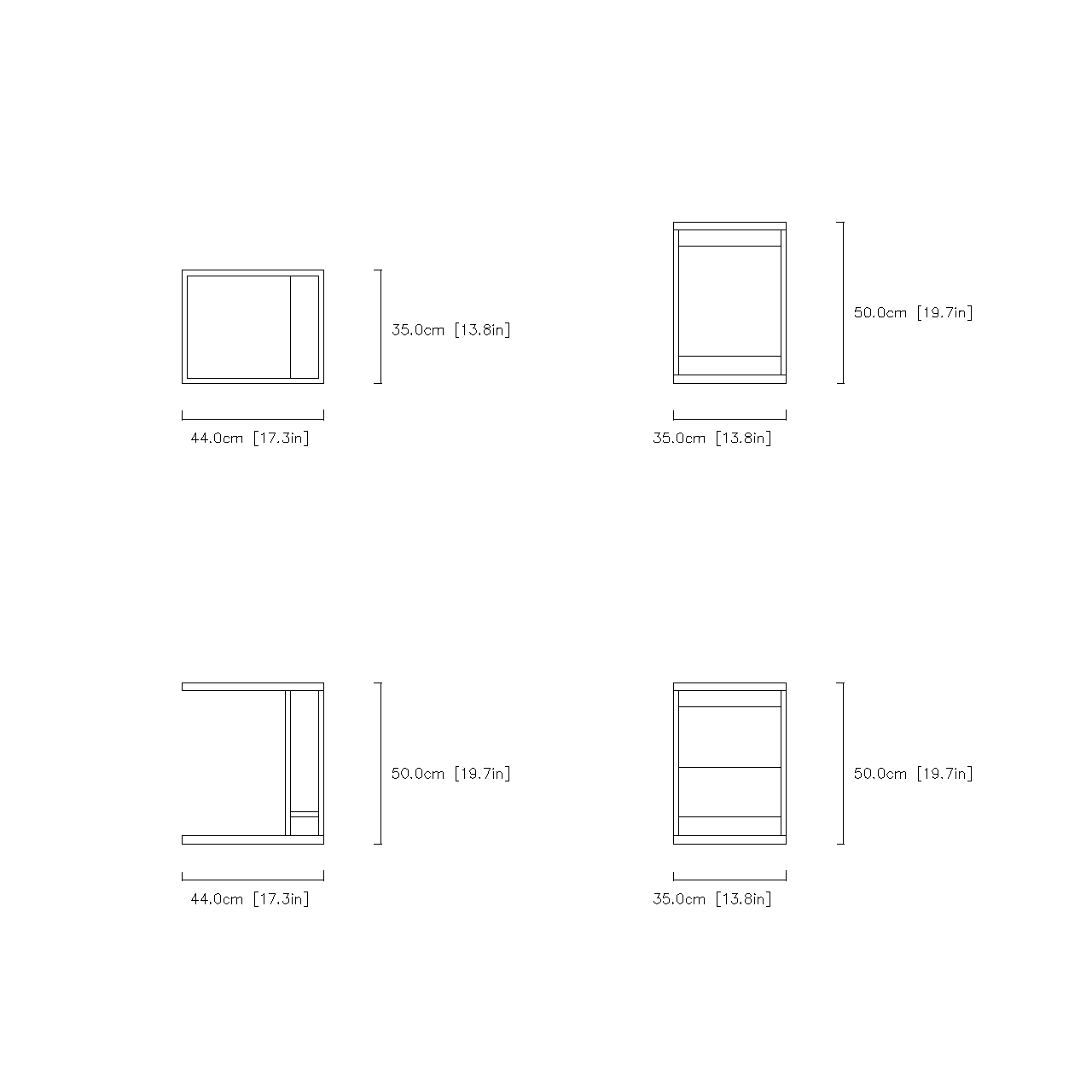 C-Frame Storage Side Table