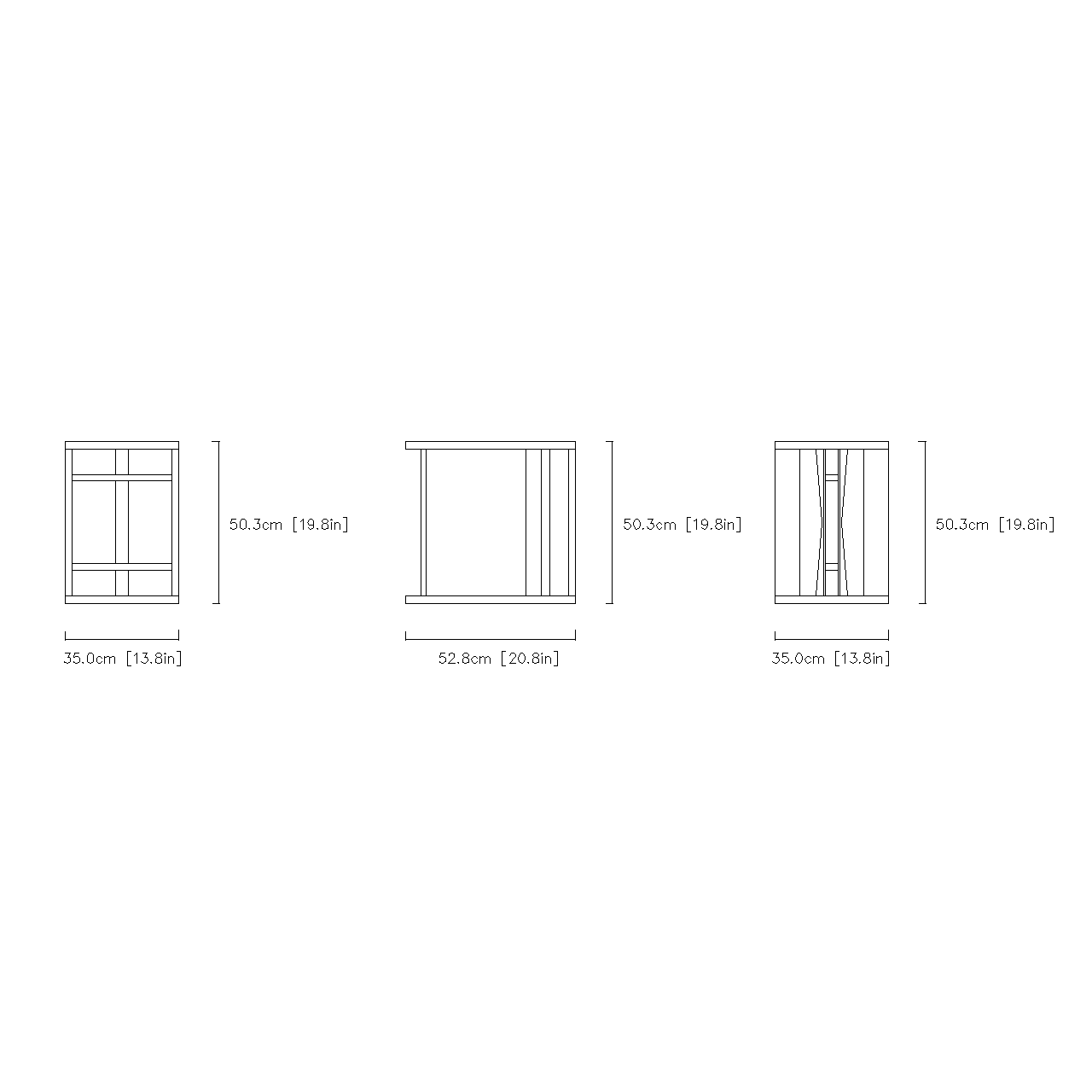 Storage C-Frame Table & Stool
