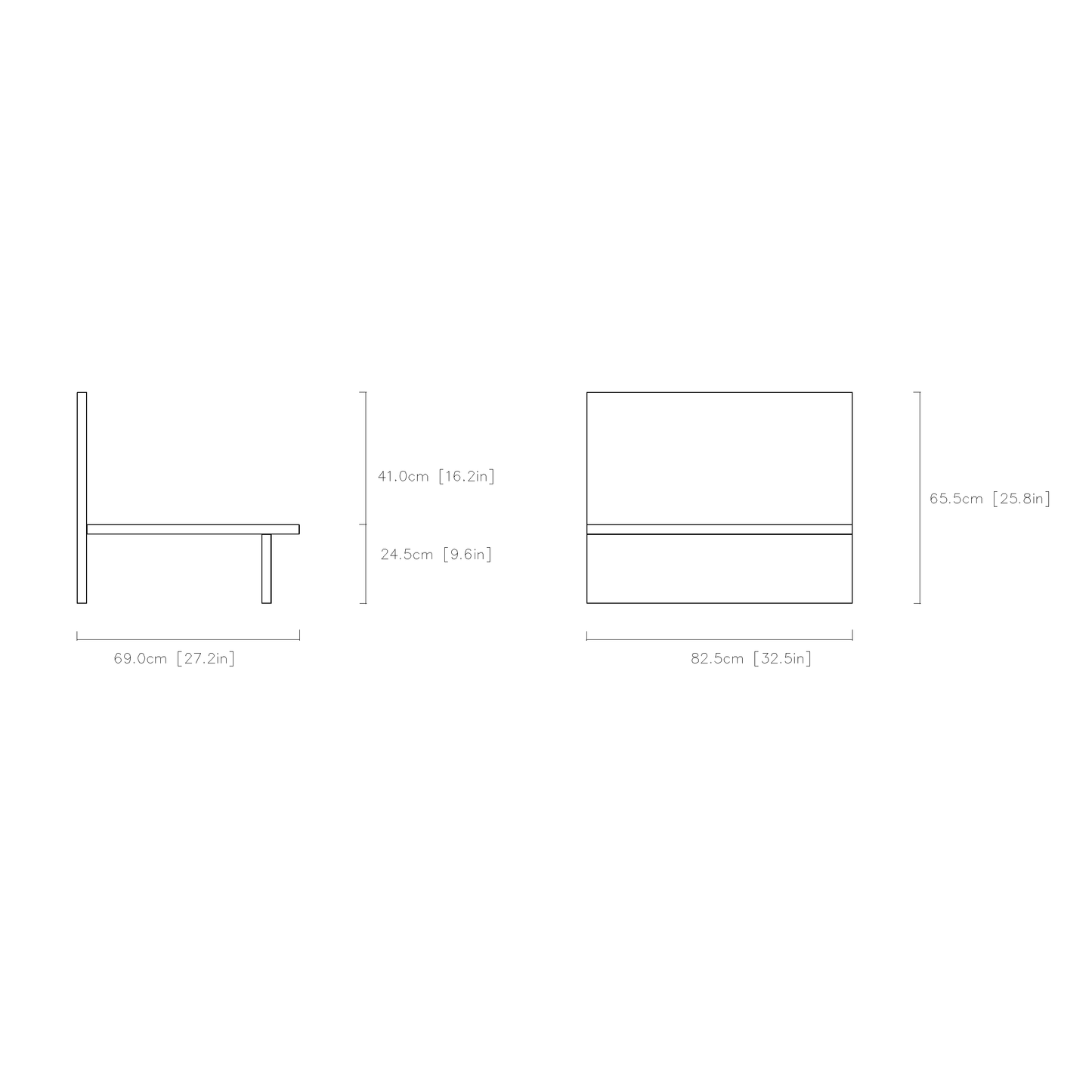 Modular Armless Sofa