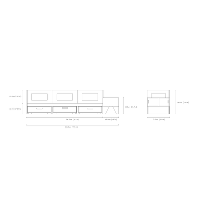 Modular Storage Sofa Lounger