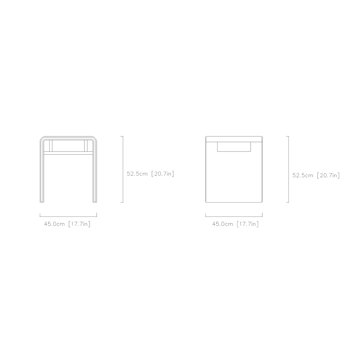 C-Shaped Dual-Purpose Stool