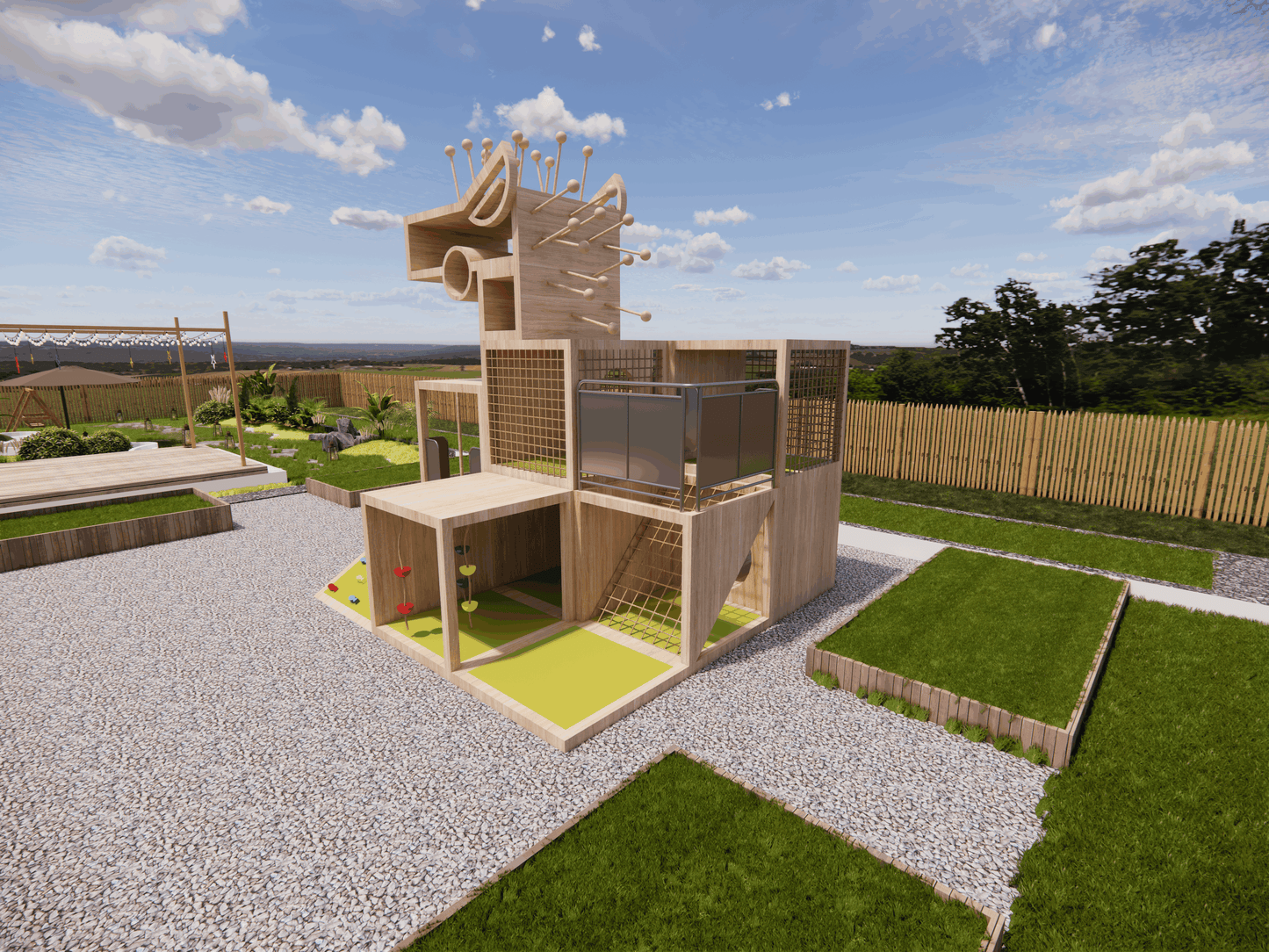 Giraffe-Themed Playhouse