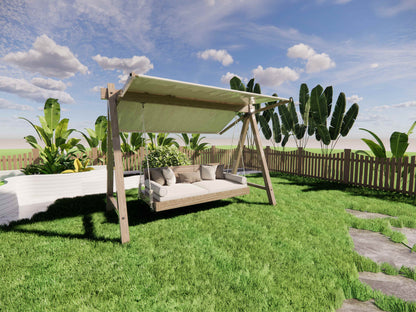 Three-Point Swing Lounge Chair