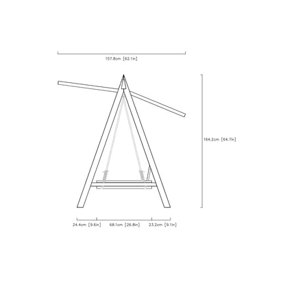 Three-Point Swing Lounge Chair