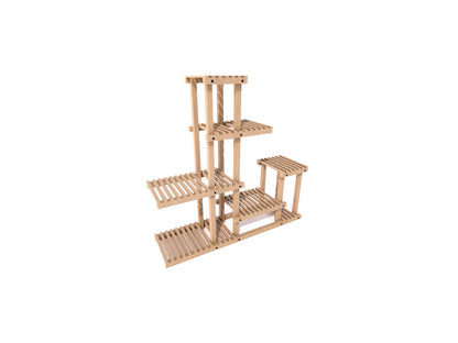 Asymmetric Garden Plant Stand