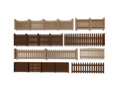 Wave-Pattern Outdoor Fence
