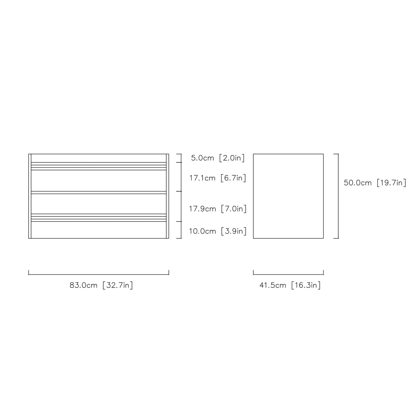 Raised-Edge Entry Bench