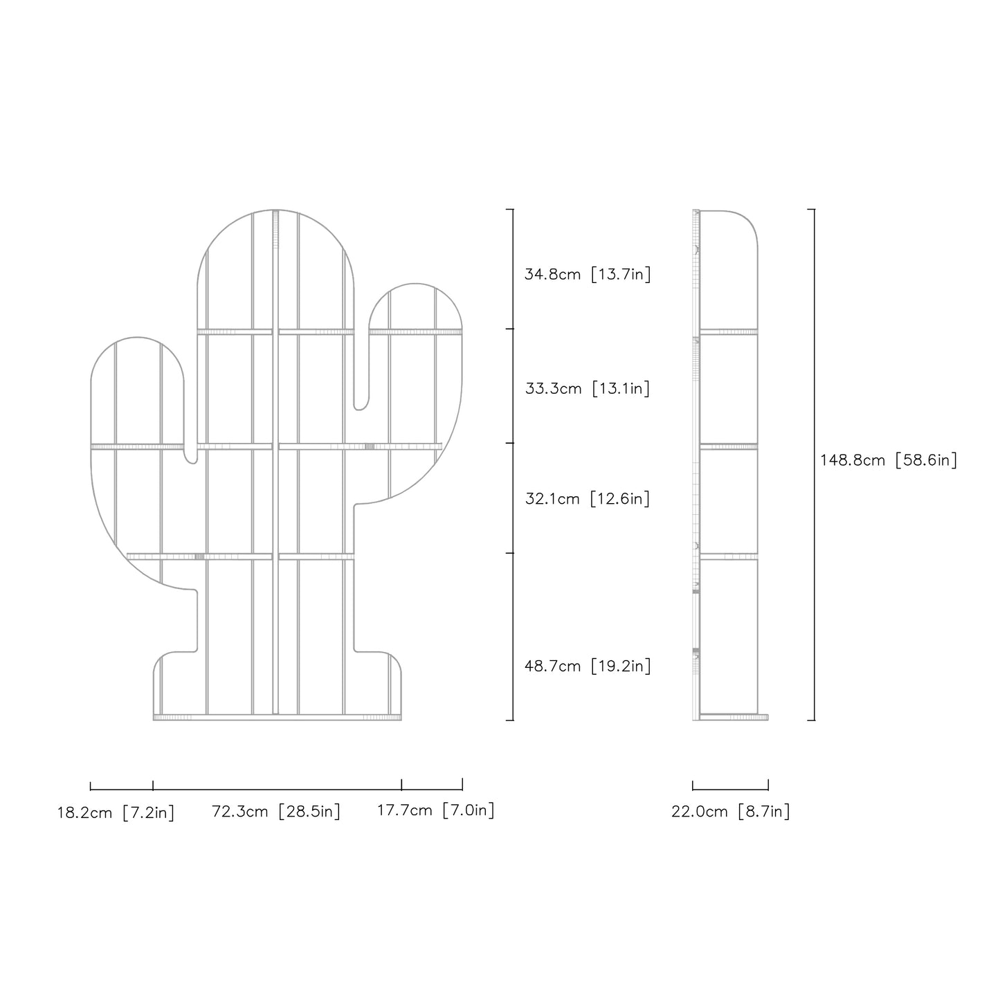 Cactus-Shape Storage Rack