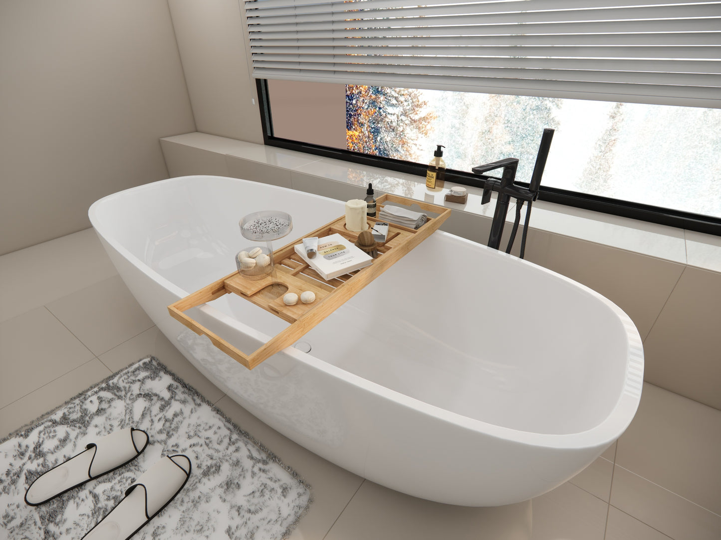 Expandable Bath Caddy Tray