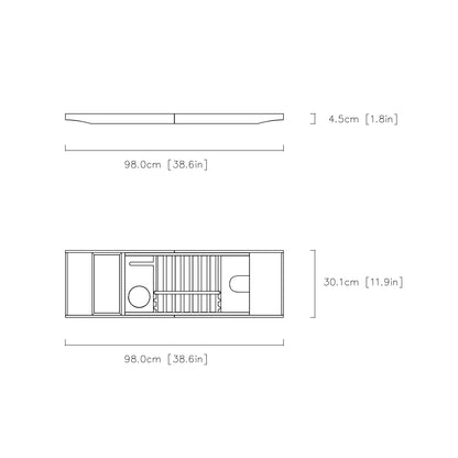 Expandable Bath Caddy Tray
