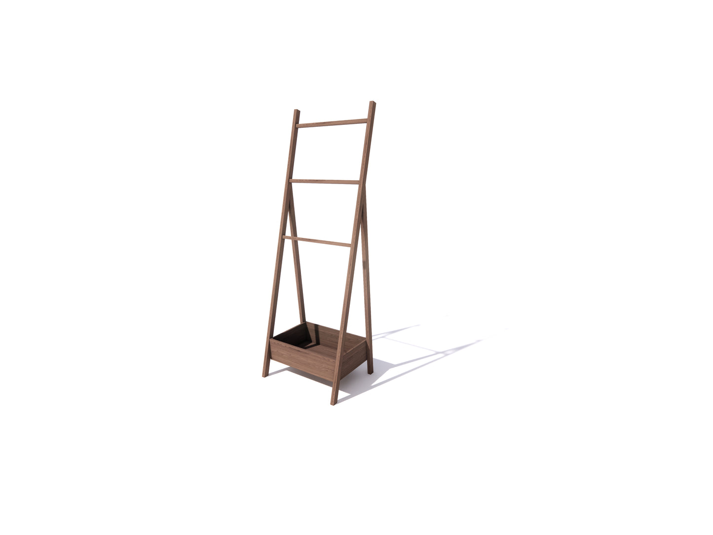 Bottom-Storage Towel Rack