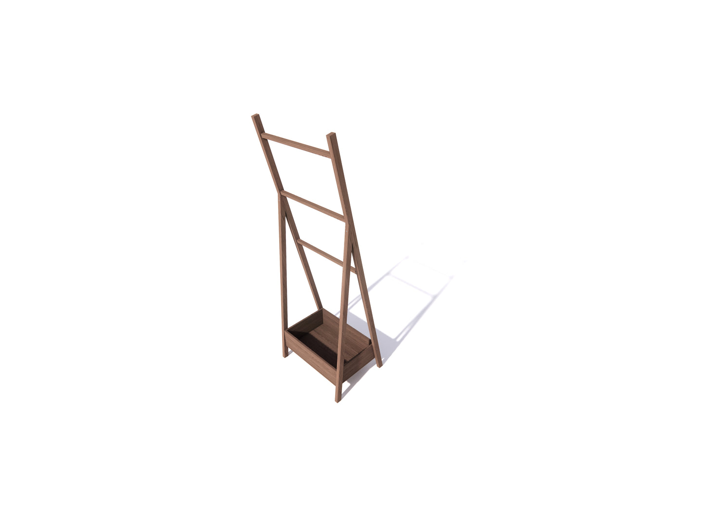 Bottom-Storage Towel Rack