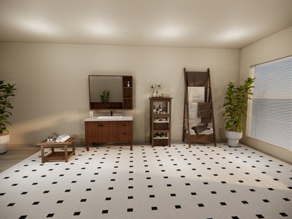 Two-Piece Vanity Set with Storage Mirror