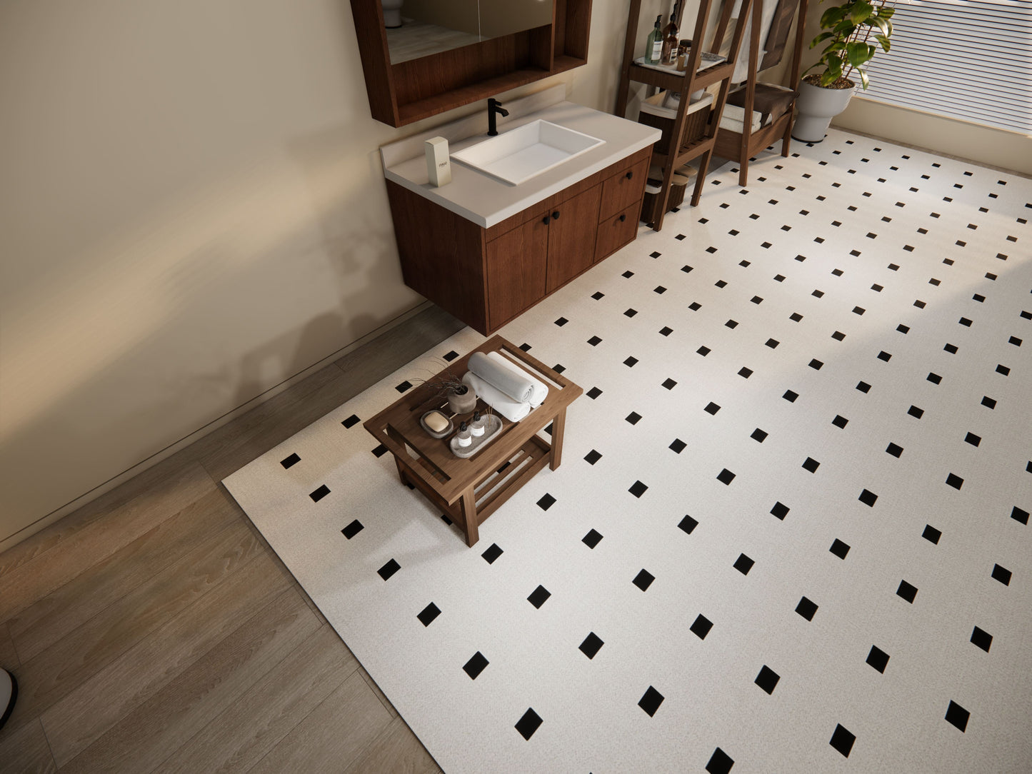 Towel-Handle Bath Stool