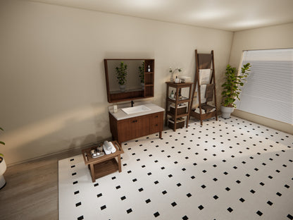 Two-Piece Vanity Set with Storage Mirror