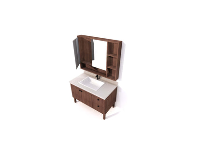 Two-Piece Vanity Set with Storage Mirror