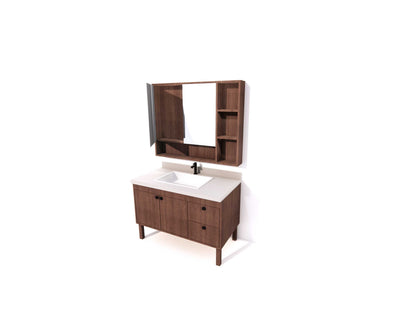 Two-Piece Vanity Set with Storage Mirror