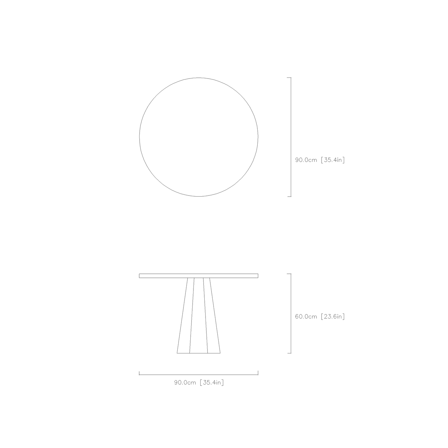 Octagon-Leg Round Table