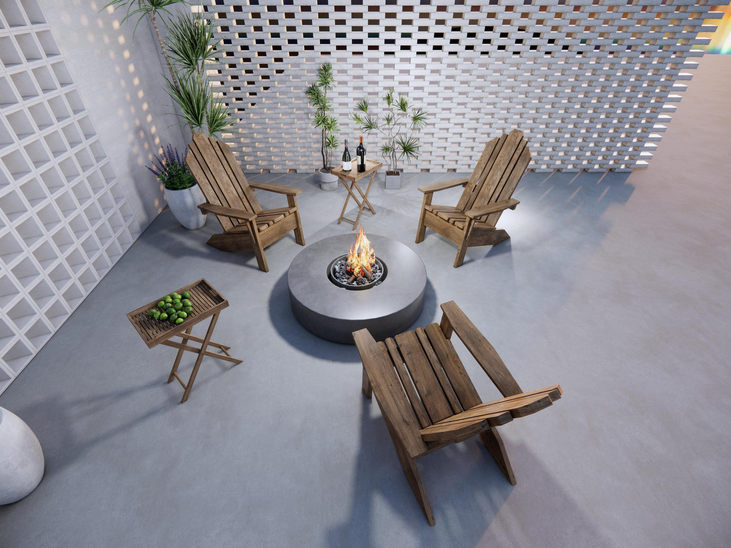 Portable Flanged Folding Table