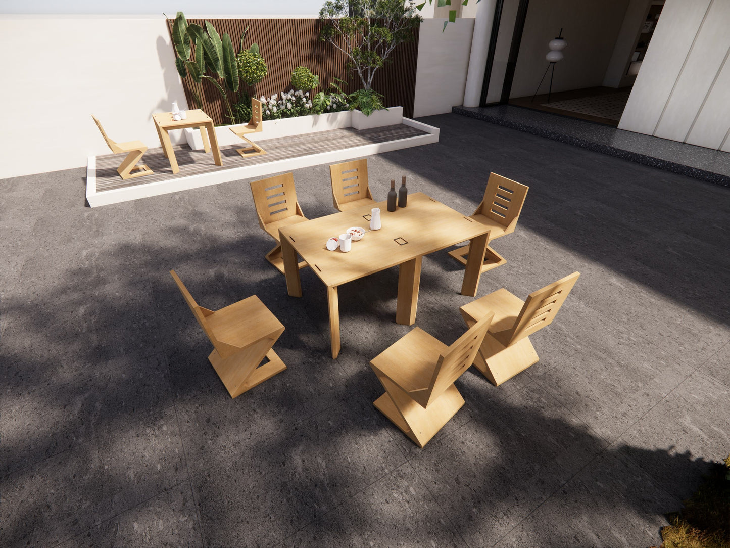 Modular Extendable Dining Table