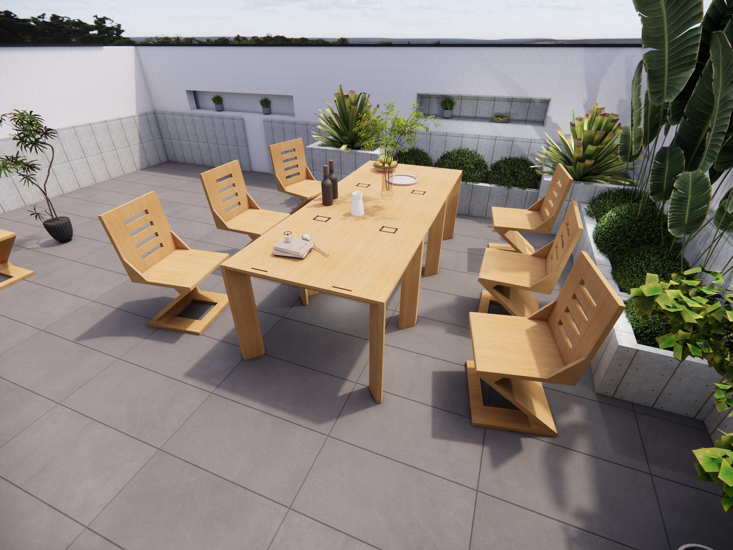 Modular Extendable Dining Table