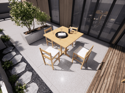 Heavy-duty square bar table