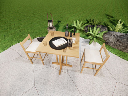 Heavy-duty square bar table