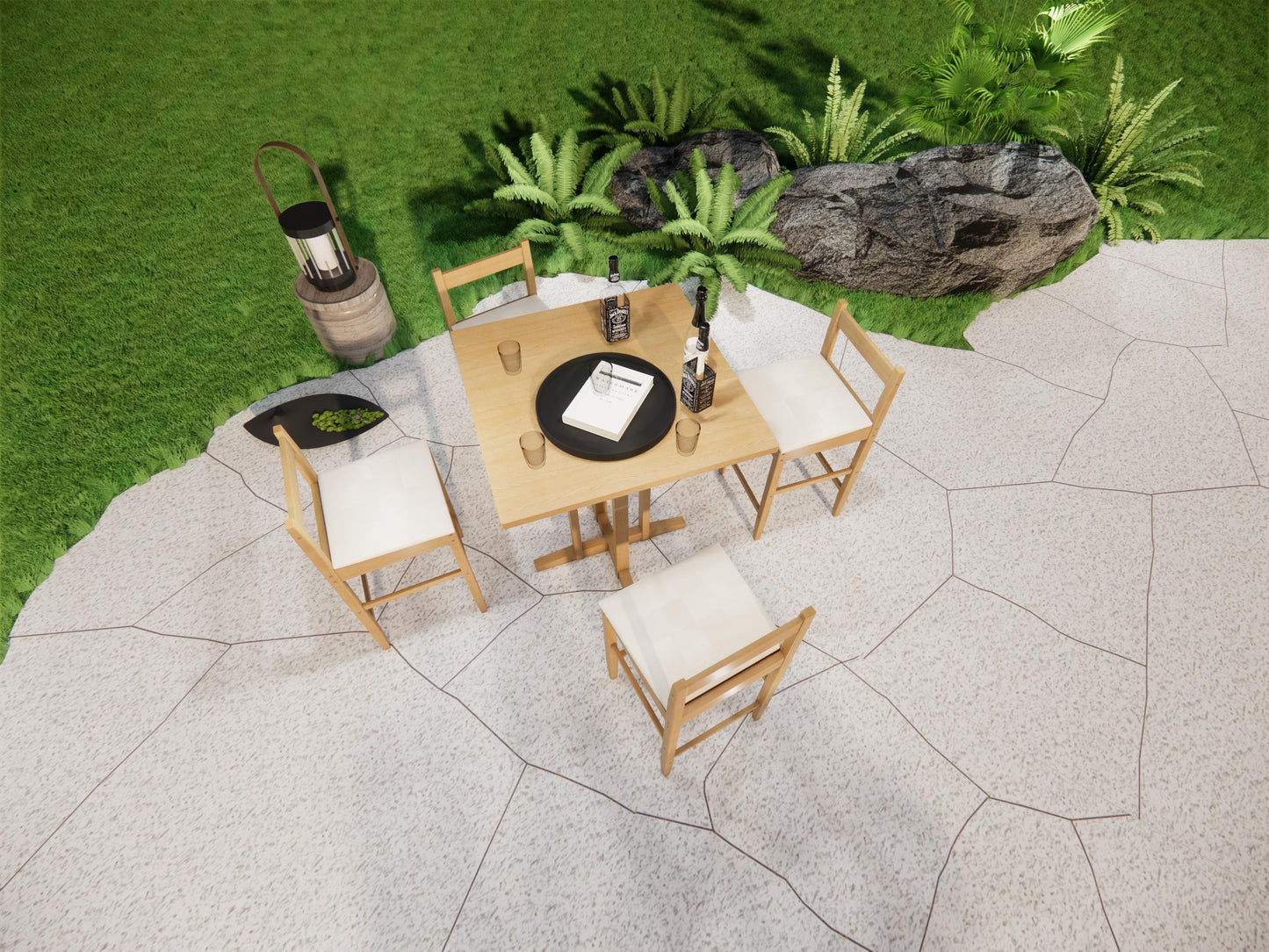 Heavy-duty square bar table