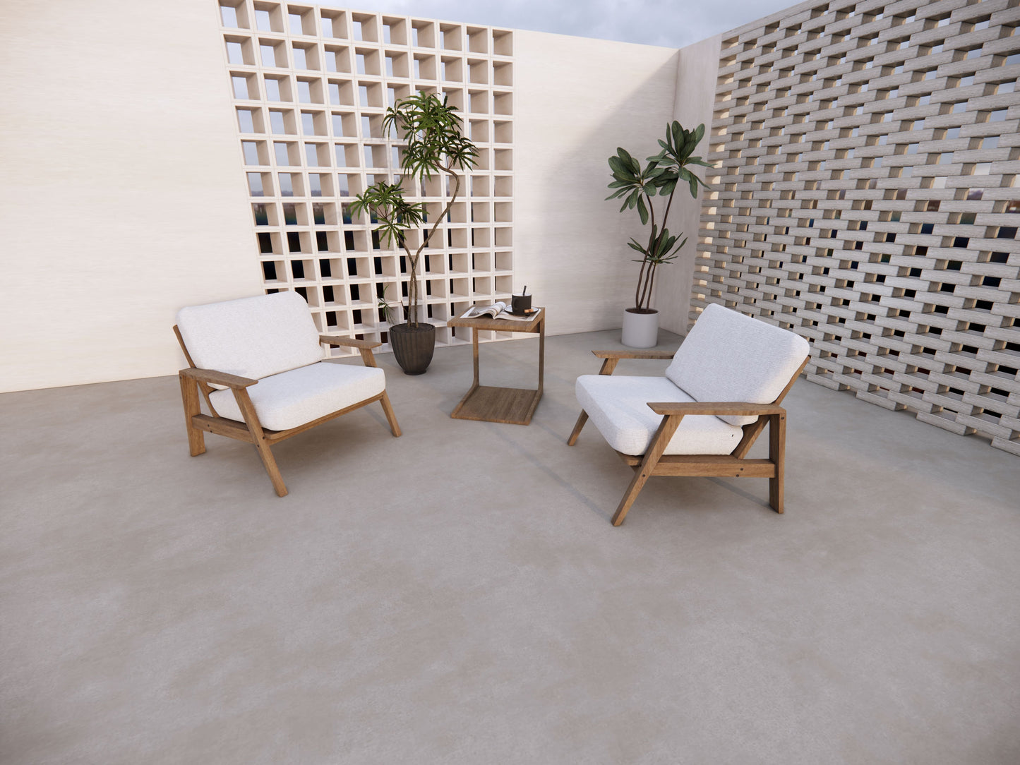 Wide-Seat Leisure Chair