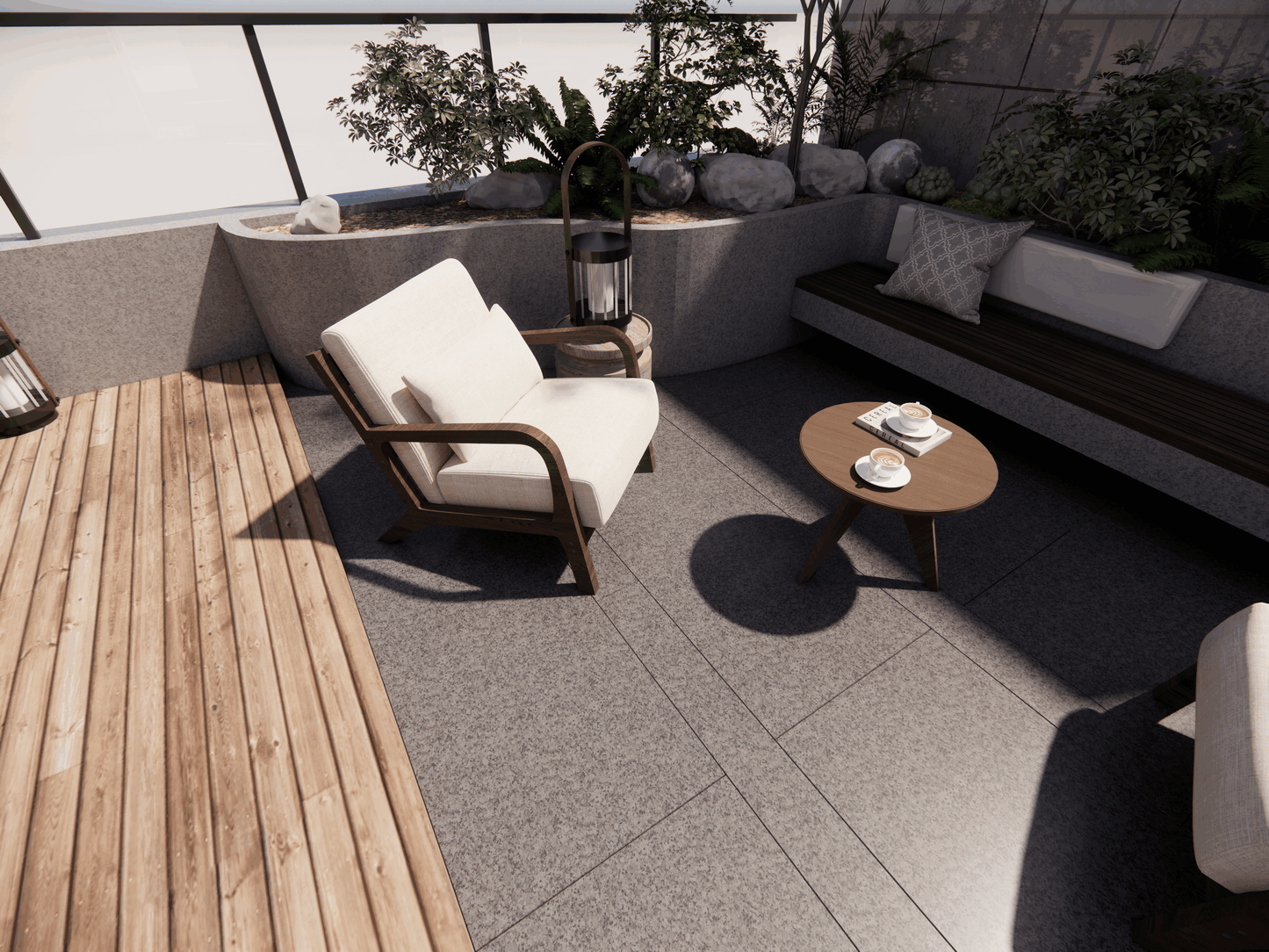 Compact Round Coffee Table