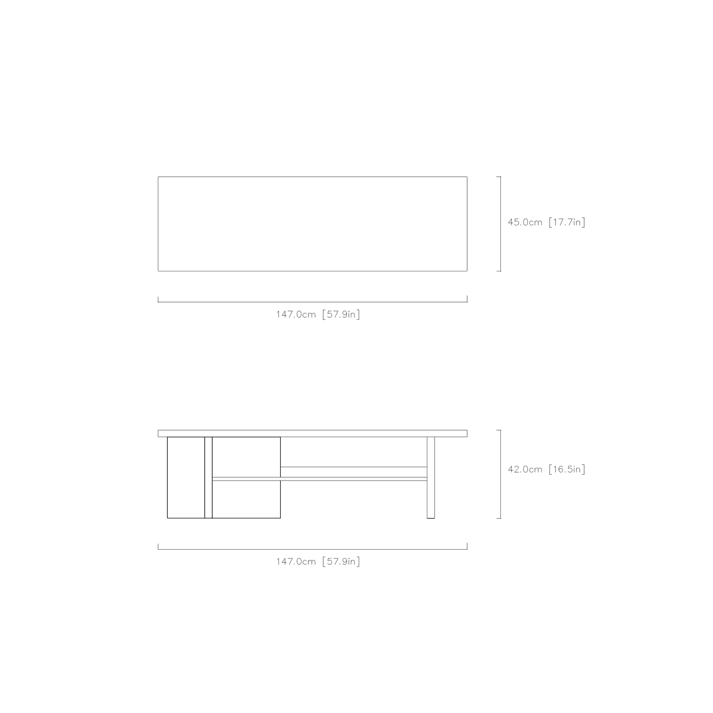 Asymmetry Modern Bench
