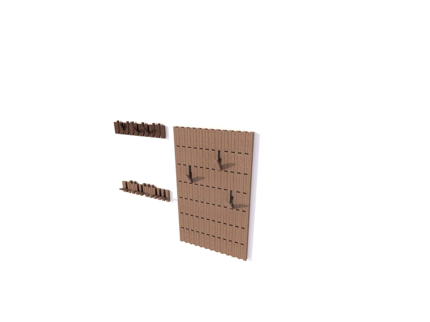 Three-Piece Wall Rack Set