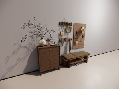 Asymmetry Modern Bench