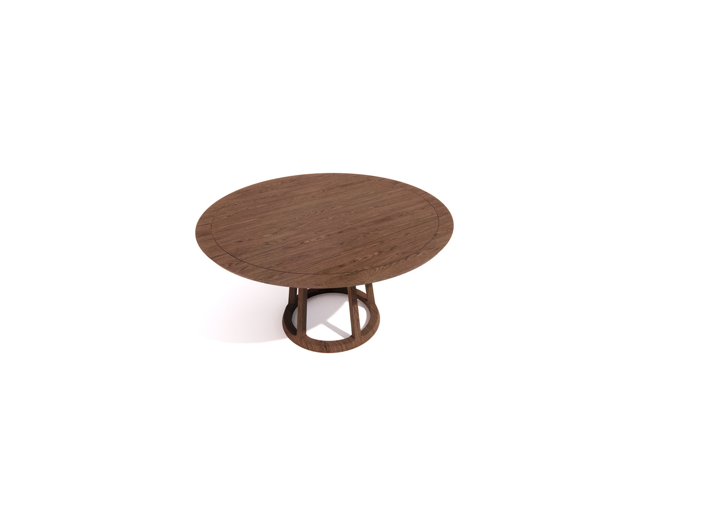 Integrated-Leg Round Table