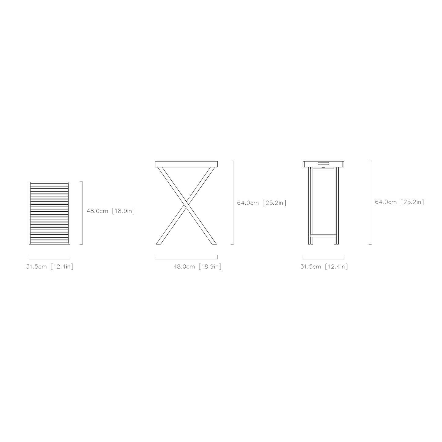 Portable Flanged Folding Table