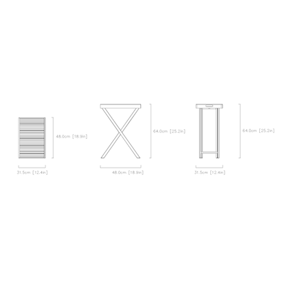 Portable Flanged Folding Table