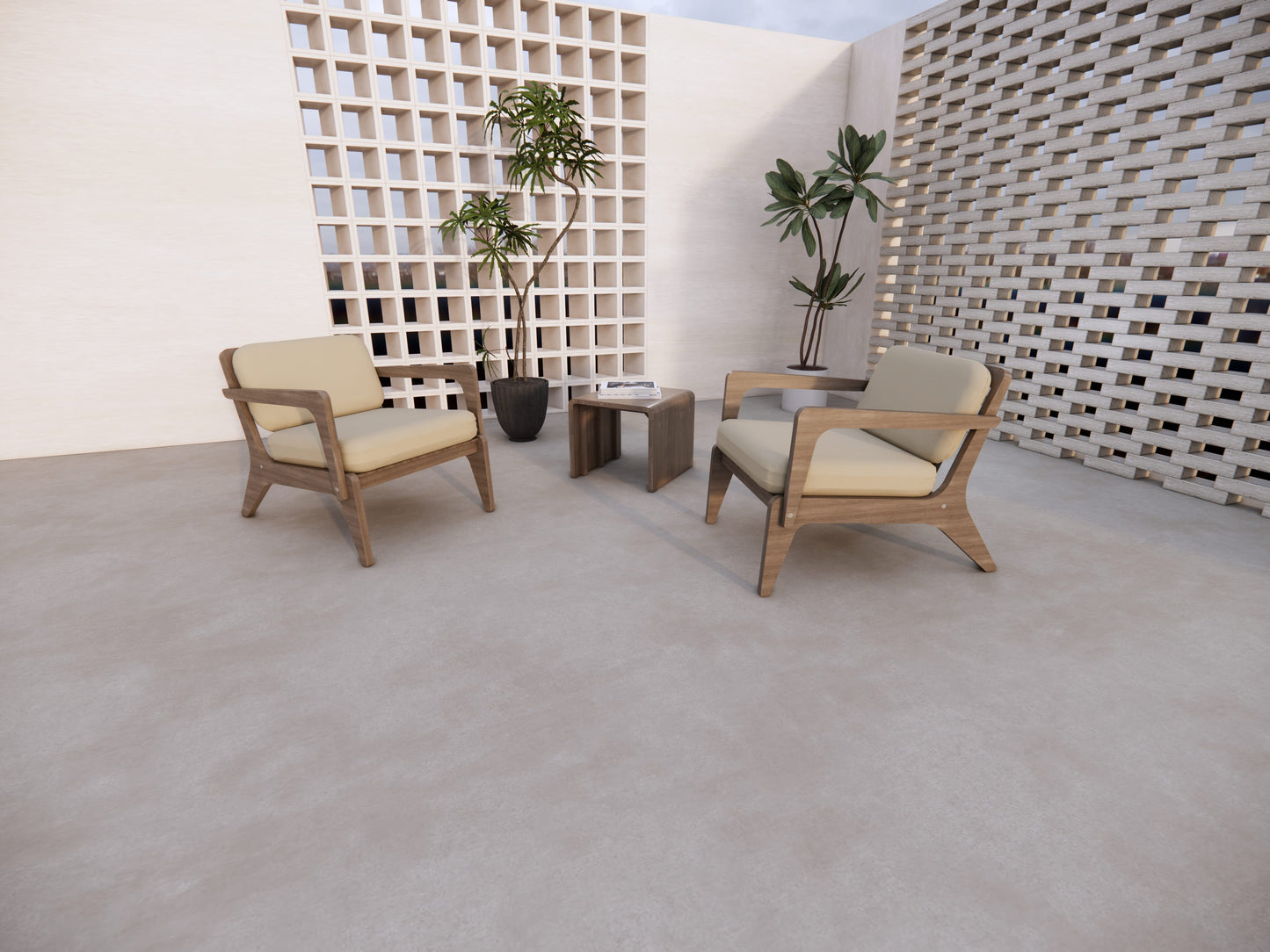 Deep-Seat Lounge Chair